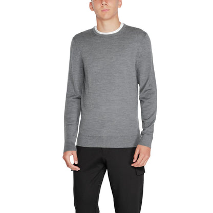 Calvin Klein Gray Recycled Wool Sweatshirt Calvin Klein