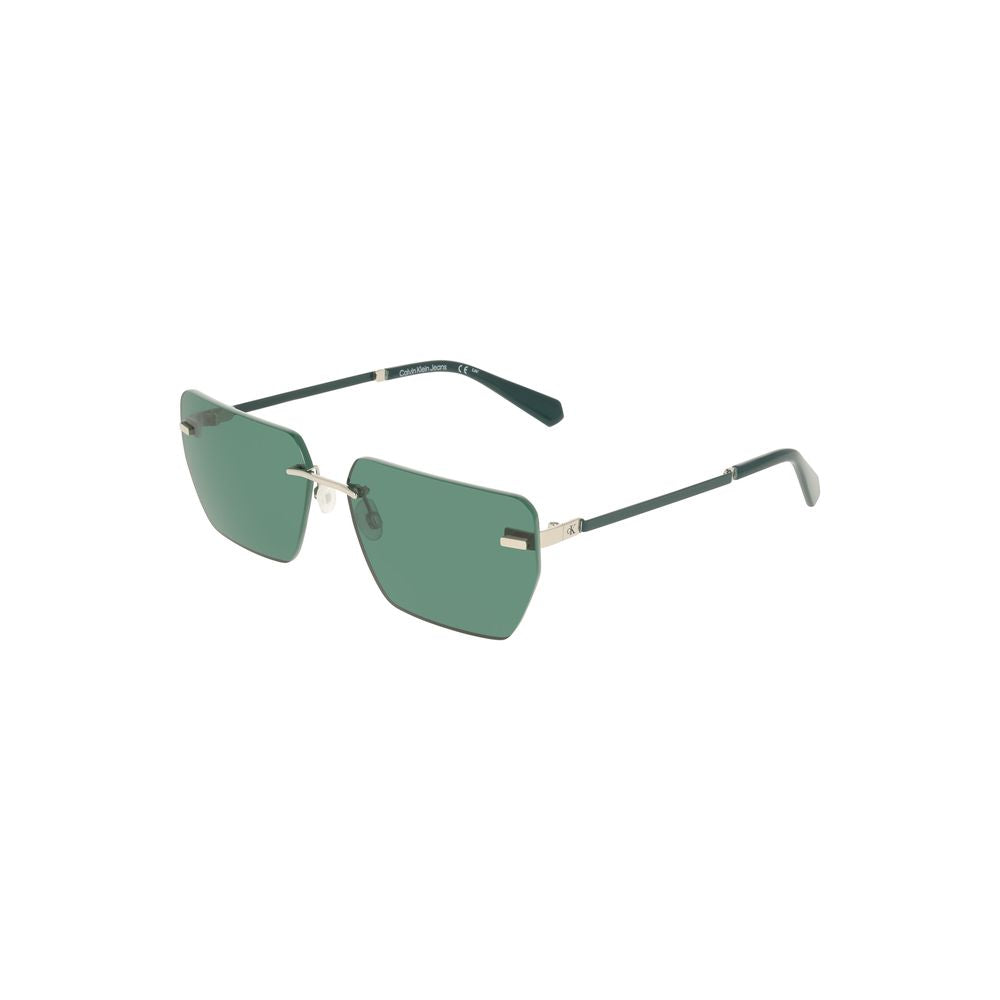 Calvin Klein Green Metal Men Sunglass