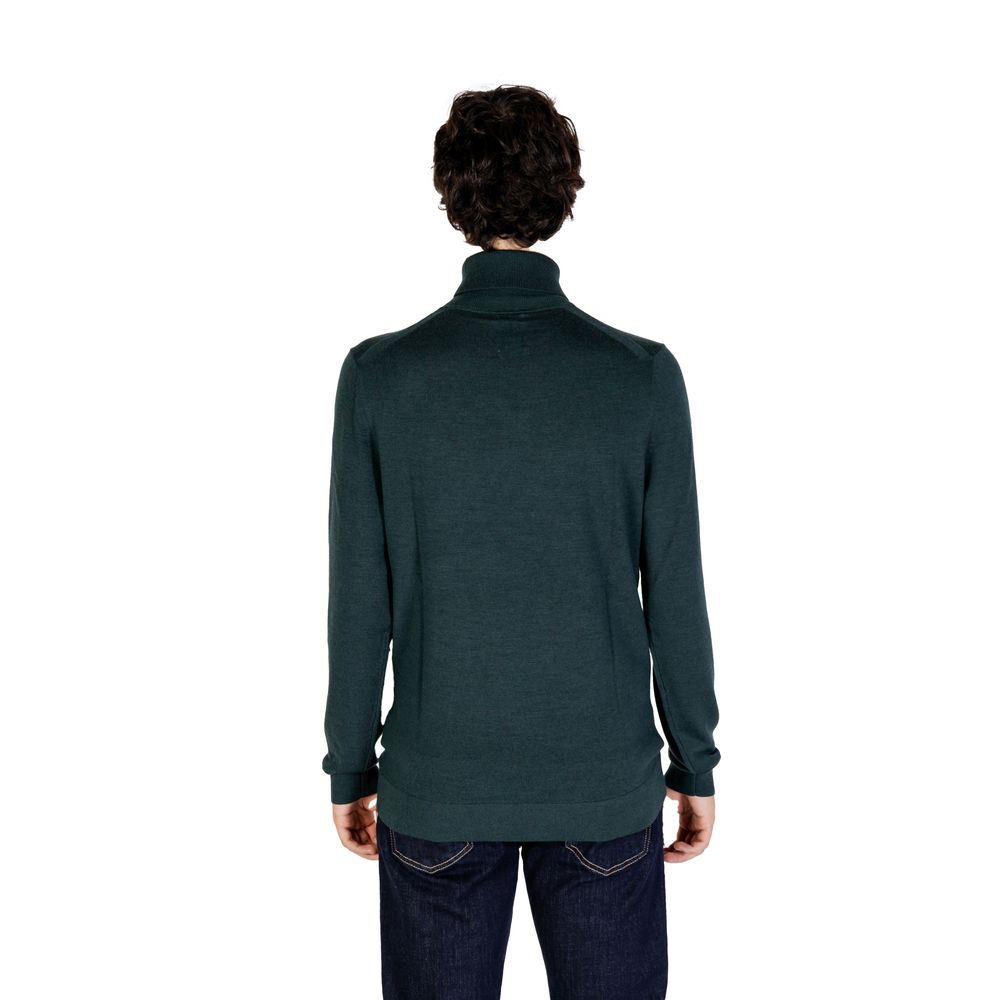 Calvin Klein Green Wool Turtleneck Calvin Klein