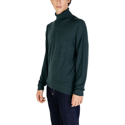 Calvin Klein Green Wool Turtleneck Calvin Klein