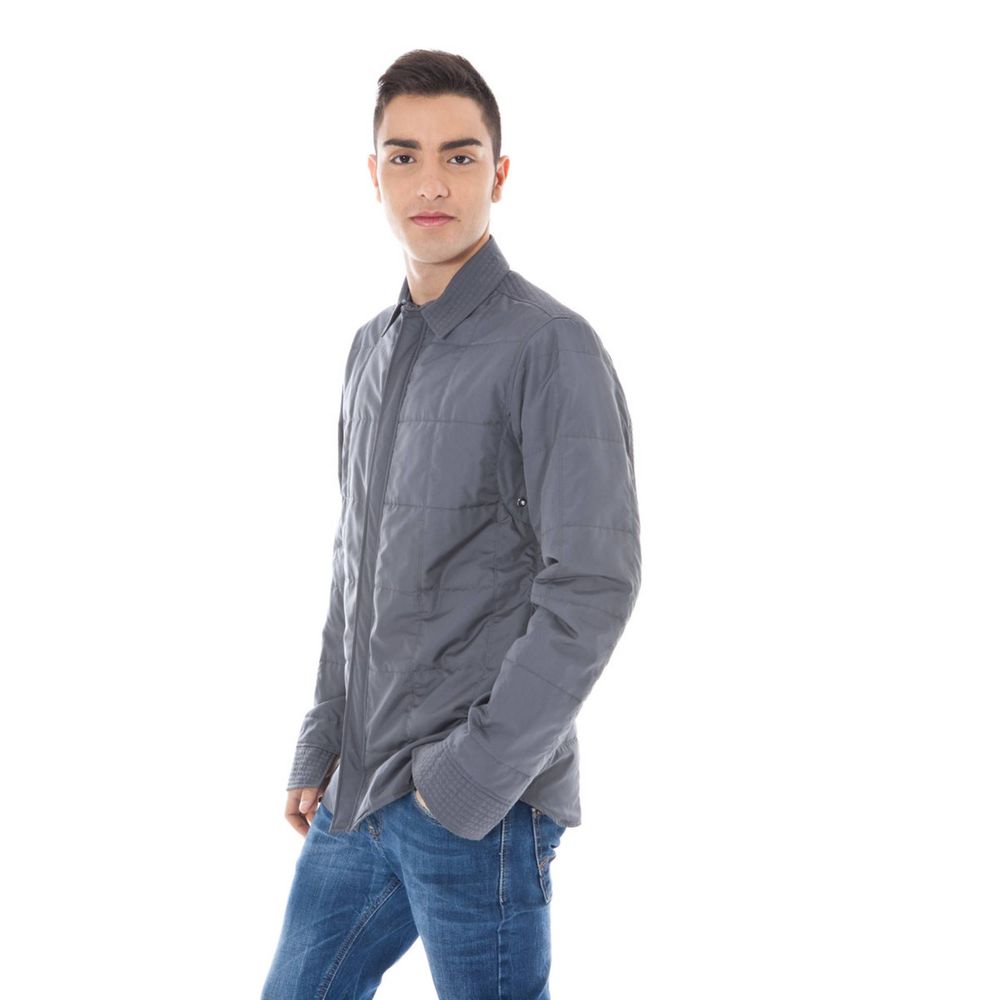 Calvin Klein Grigio Polyester Men's Jacket 1728,67403481248,Calvin Klein,Clothing,Coats - Jackets & Coats - Clothing,Gray,IT46 | S,Jackets & Coats - Clothing,Men,New with tags