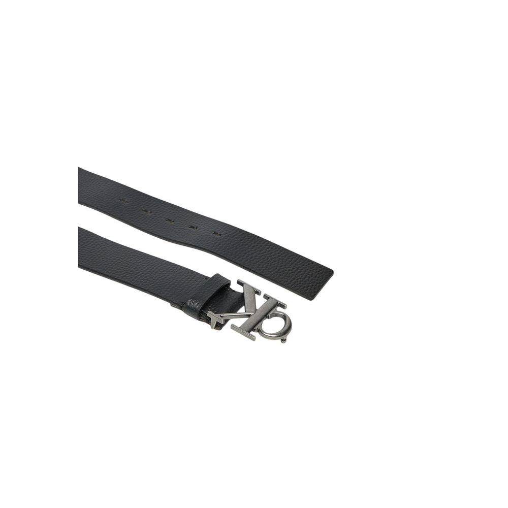 Calvin Klein Jeans Black Leather Regular Belt Calvin Klein Jeans