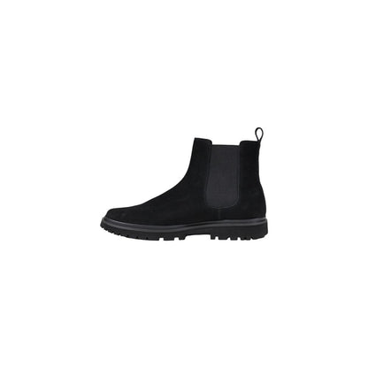 Calvin Klein Jeans Black Suede Leather Chelsea Boots Calvin Klein Jeans