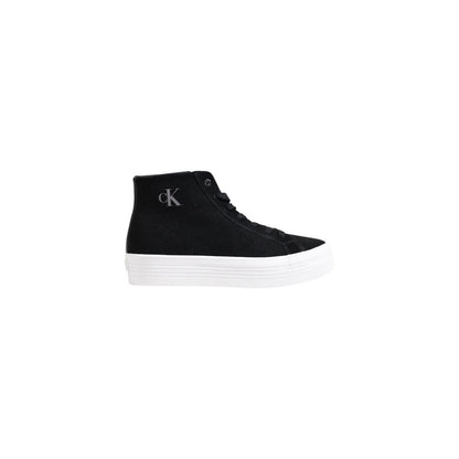 Calvin Klein Jeans Black Suede Leather Platform Sneakers Calvin Klein Jeans