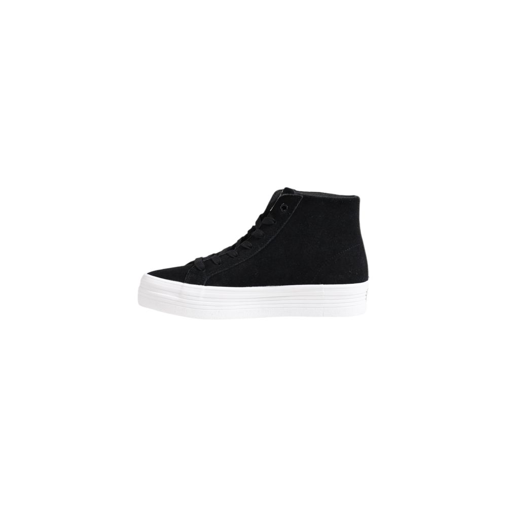 Calvin Klein Jeans Black Suede Leather Platform Sneakers Calvin Klein Jeans