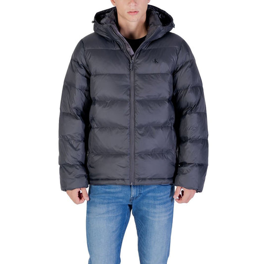 Calvin Klein Jeans Gray Polyamide Coat 1728,71956299936,Calvin Klein Jeans,Clothing,Coats - Jackets & Coats - Clothing,Gray,IT52 | XL,Jackets & Coats - Clothing,Men,New with tags