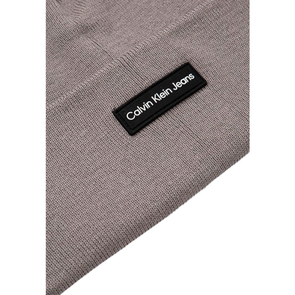 Calvin Klein Jeans Gray Recycled Polyester Cap (Baseball Hat) Calvin Klein Jeans