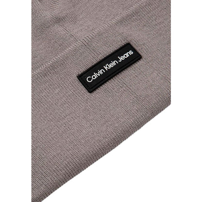 Calvin Klein Jeans Gray Recycled Polyester Cap (Baseball Hat) Calvin Klein Jeans