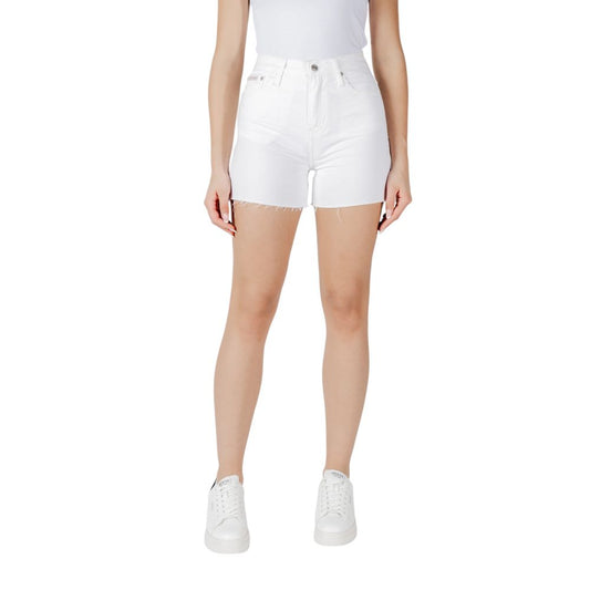 Calvin Klein Jeans White Cotton Shorts Calvin Klein Jeans