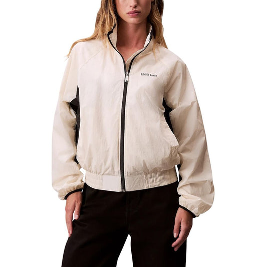 Calvin Klein Jeans White Polypropylene Shell Jacket 1728,71956299936,Calvin Klein Jeans,Clothing,IT38|XS,IT40|S,IT42|M,Jackets & Coats - Clothing,New with tags,Shell Jackets - Jackets & Coats - Clothing,White,Women