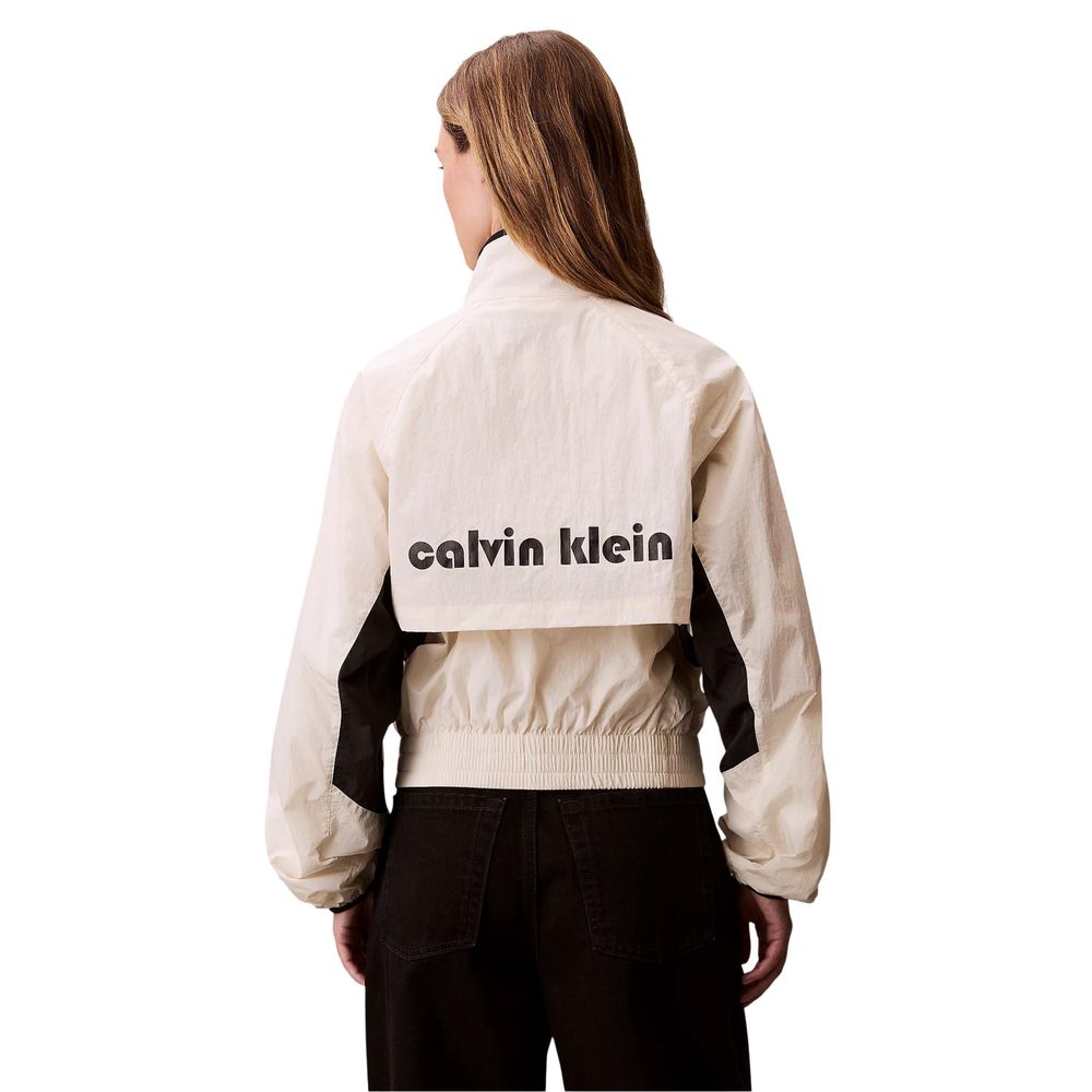 Calvin Klein Jeans White Polypropylene Shell Jacket 1728,71956299936,Calvin Klein Jeans,Clothing,IT38|XS,IT40|S,IT42|M,Jackets & Coats - Clothing,New with tags,Shell Jackets - Jackets & Coats - Clothing,White,Women