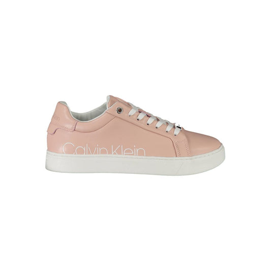 Calvin Klein Rosa Leather Women Sneaker 1728,67403481248,Athletic - Sneakers - Shoes,Calvin Klein,EU36/US6,EU40/US10,EU41/US11,New with tags,Pink,Shoes,Sneakers - Shoes,Women