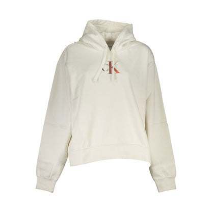 Calvin Klein White Cotton Women Sweatshirt Calvin Klein