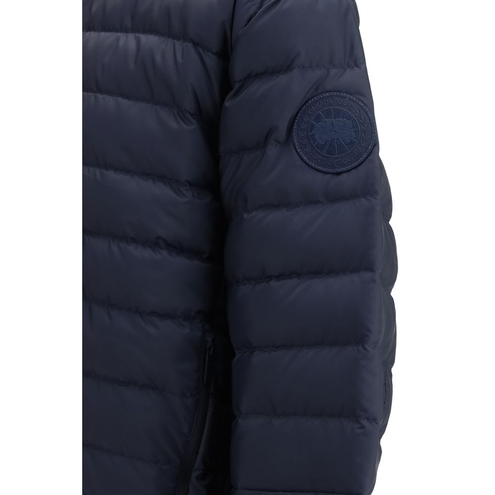 Canada Goose Blue Recycled Polyester Shell Jacket 1728,72470364320,Blue,Canada Goose,Clothing,Jackets & Coats - Clothing,L,M,Men,New with tags,S,Shell Jackets - Jackets & Coats - Clothing,XL,XXL