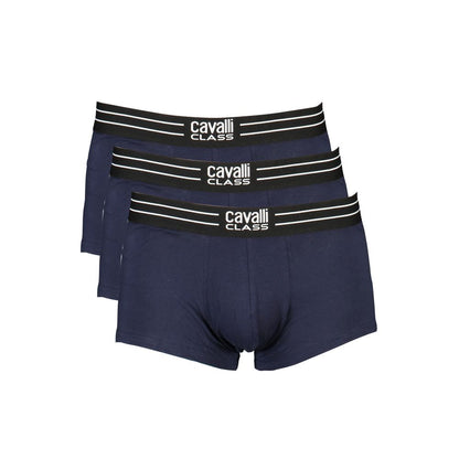Cavalli Class Blu Cotton Men Boxer 1728,67403481248,Blue,Boxers - Underwear - Clothing,Cavalli Class,Clothing,Men,New with tags,S,Underwear - Clothing