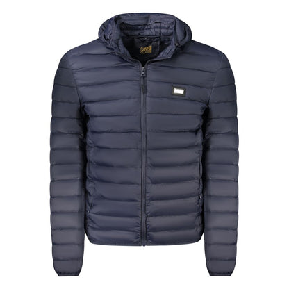 Cavalli Class Blu Polyester Men Light Jacket