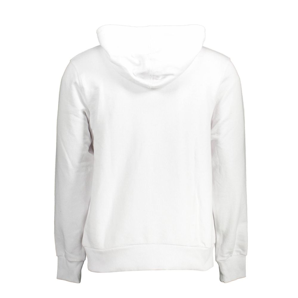 Cavalli Class White Cotton Men Sweatshirt Cavalli Class