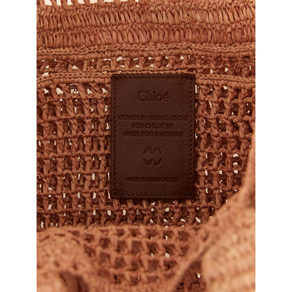Chloé Multicolor Raffia Tote Bag