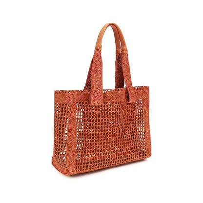 Chloé Red Raffia Shoulder Bag