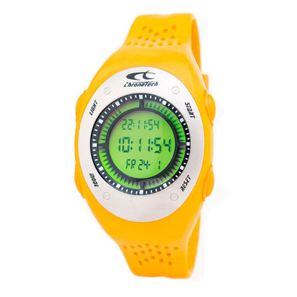Chronotech Orange Rubber Digital Watch