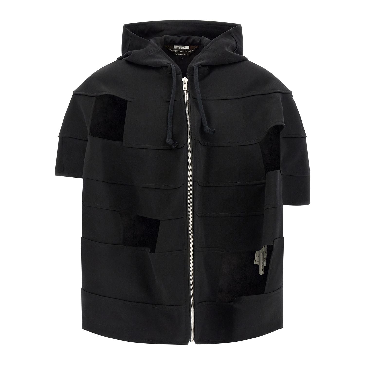 Comme Des Garçons Black Wool Shell Jacket