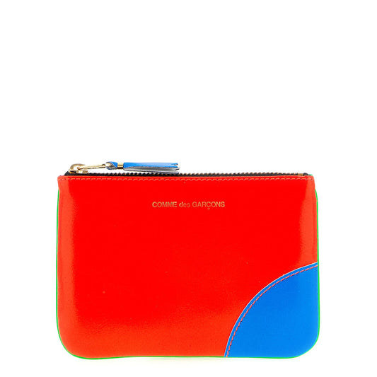Comme Des Garçons Multicolor Leather Cardholder