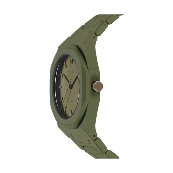 D1 MILANO D1 MILANO POLYCARBON Mod. MILITARY GREEN - COLOR BLOCK EDITION WATCHES d1-milano-polycarbon-mod-military-green-color-block-edition