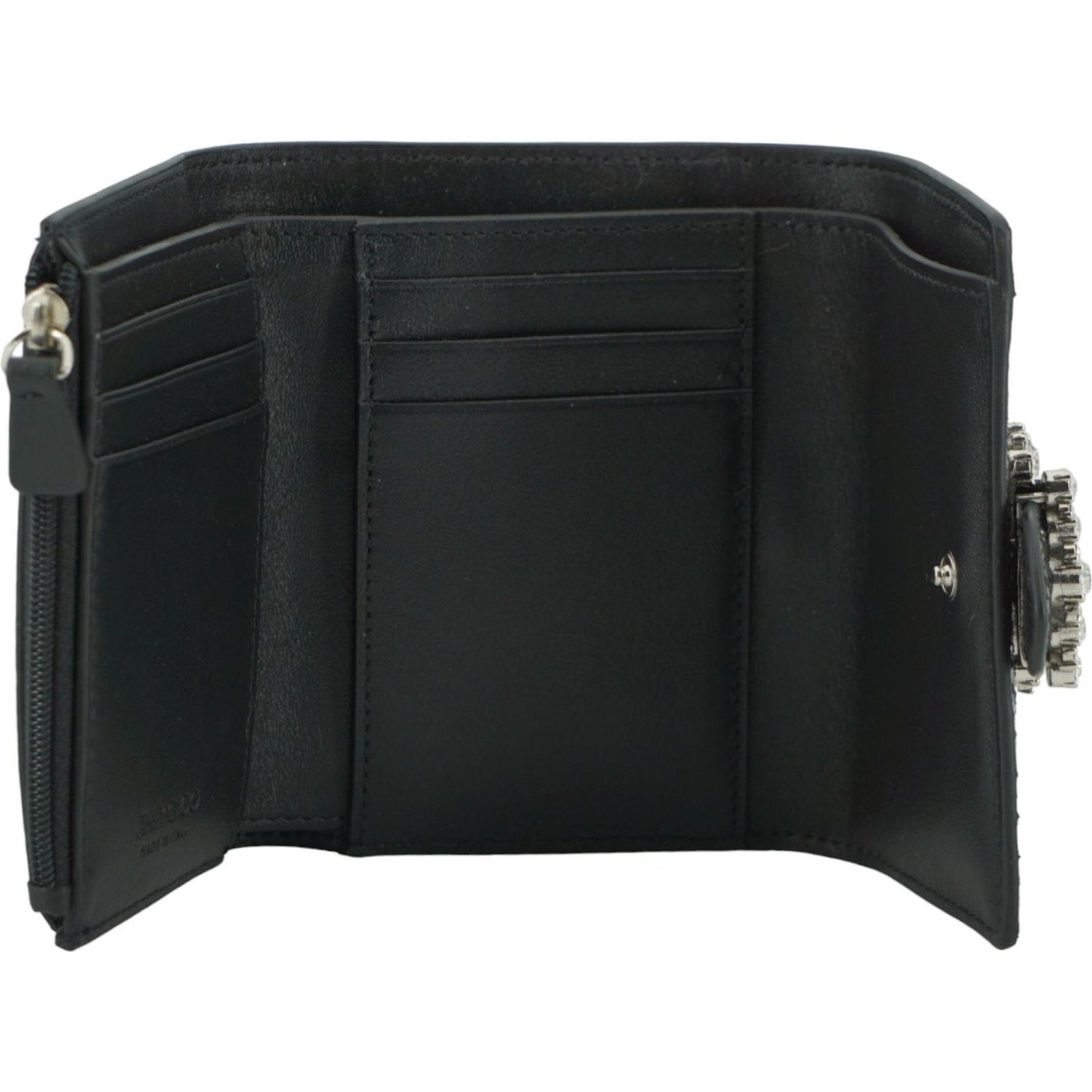 Jimmy Choo Black Leather Cheri Wallet black-leather-cheri-wallet