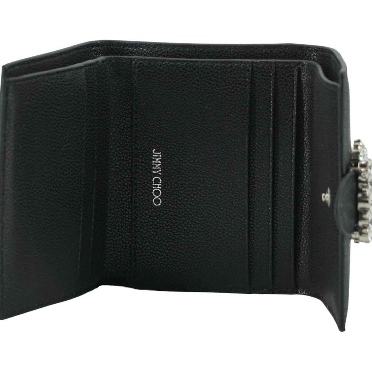 Jimmy Choo Black Leather Card Holder Wallet black-leather-card-holder-wallet