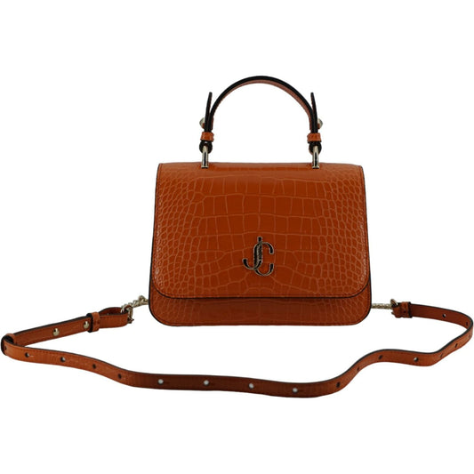 Jimmy Choo Orange Leather Top Handle and Shoulder Bag orange-leather-top-handle-and-shoulder-bag