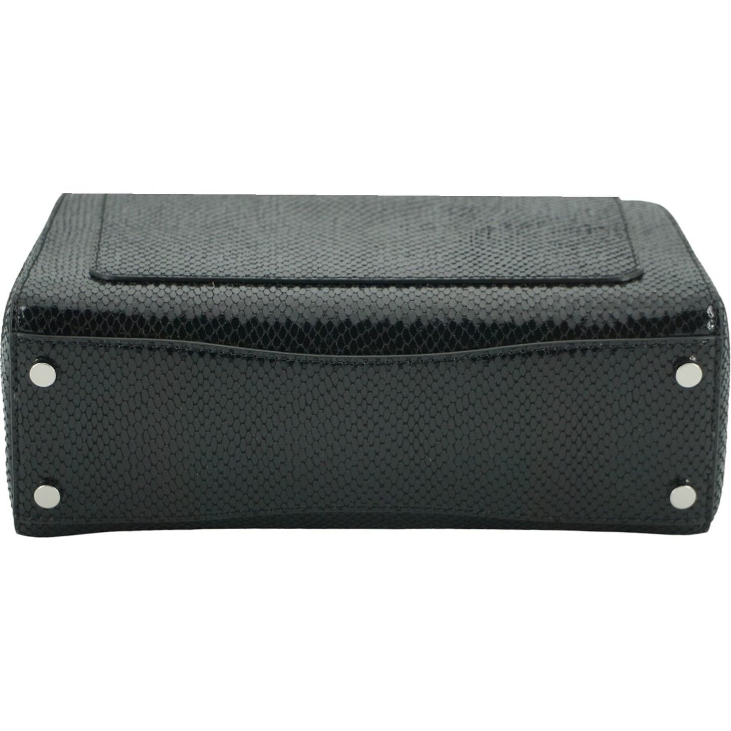 Jimmy Choo Black Leather Top Handle Shoulder Bag black-leather-top-handle-shoulder-bag-1