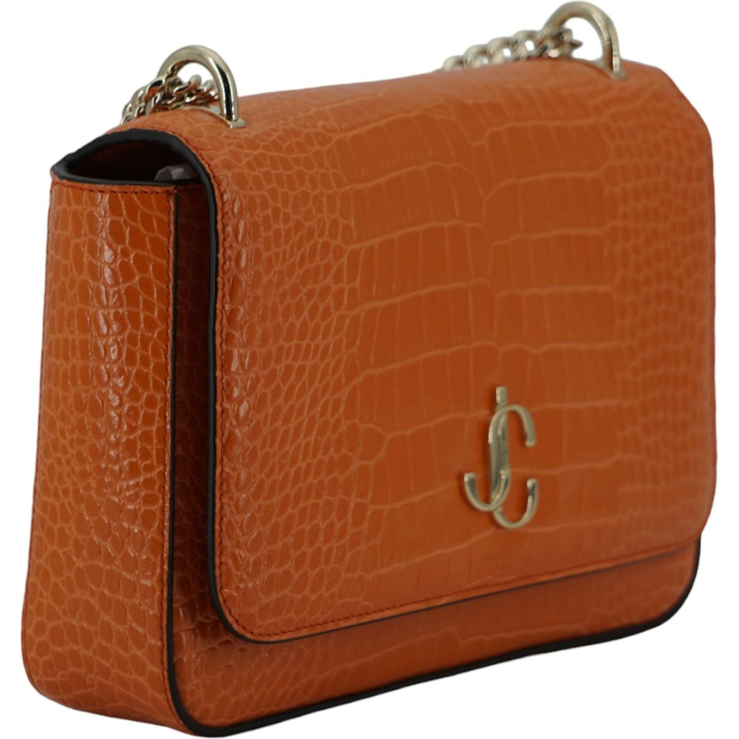 Jimmy Choo Amber Orange Leather Shoulder Bag amber-orange-leather-shoulder-bag
