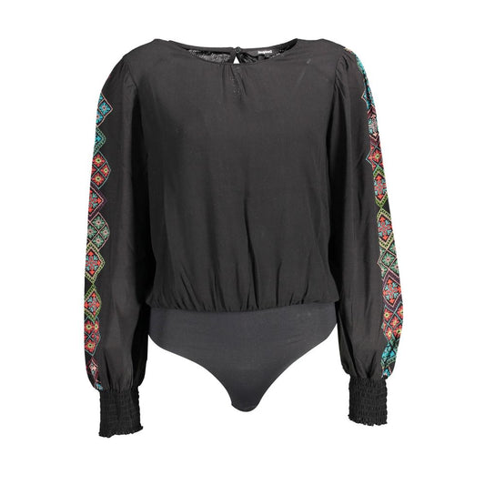 Desigual Black Viscosa Women Bodysuit