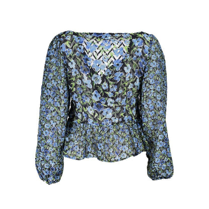 Desigual Blue Polyester Pattern Shirt Desigual