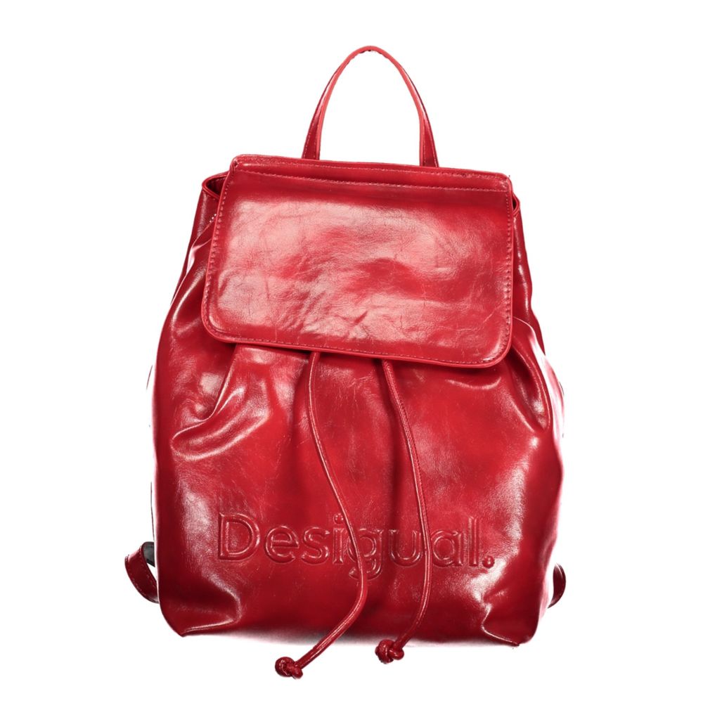 Desigual Red Polyurethane Women's Mini Backpack 1728,67403481248,Backpacks - Bags,Bags,Desigual,New with tags,Red,Women