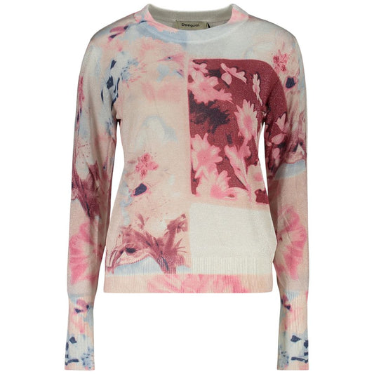 Desigual Rosa Viscosa Women's Maglia 1728,67403481248,Clothing,Desigual,L,M,New with tags,Pink,S,Sweaters - Clothing,Sweatshirts - Sweaters - Clothing,Women,XL,XS