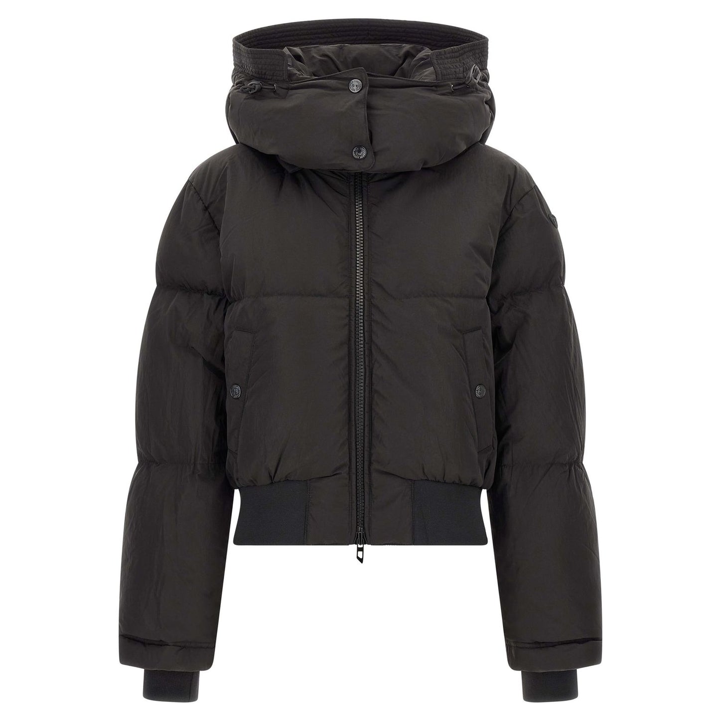 Diesel Black Polyamide Full-Length Jacket