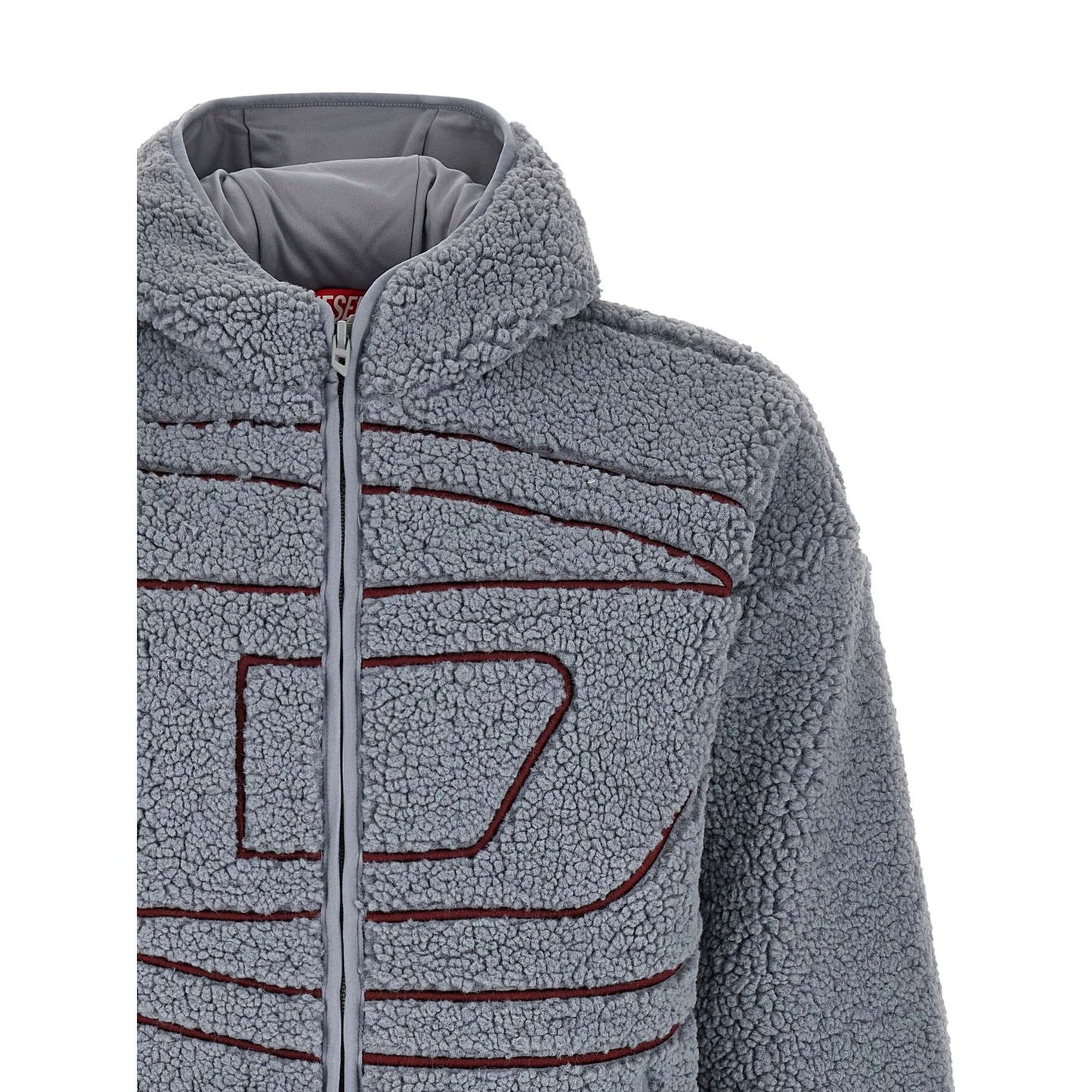 Diesel Gray Polyester Sweatshirt