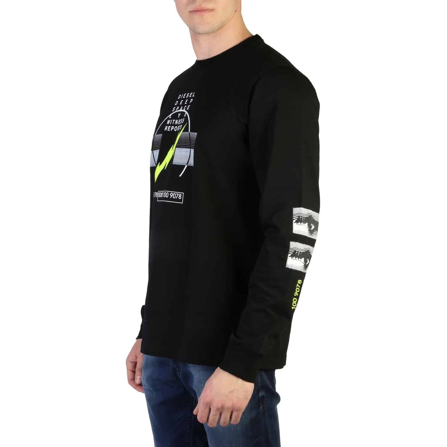 Diesel Sweaters All Year,Black,Category-Clothing,Clothing,Cotton,Diesel,Gender-Men,Men,Men > Clothing,Men > Clothing > Topwear,Subcategory-Sweaters,Subcategory-Sweatshirts,Subcategory-Tops,sweater,Sweaters,Sweaters - Men - Clothing,T_JUST_J3_00S4EG_0GATD_