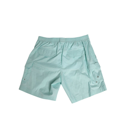 Dolce & Gabbana Aqua Blue Polyester Beachwear Men Shorts Swimwear Dolce & Gabbana