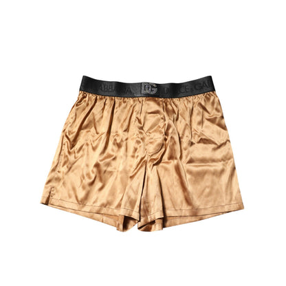 Dolce & Gabbana Beige Men Regular Boxer Eye Mask Set Underwear Dolce & Gabbana