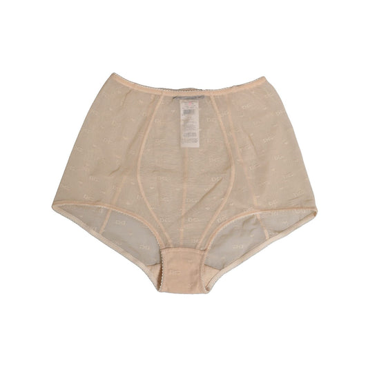 Dolce & Gabbana Beige Nylon High Waist Girdle Panty Underwear Dolce & Gabbana
