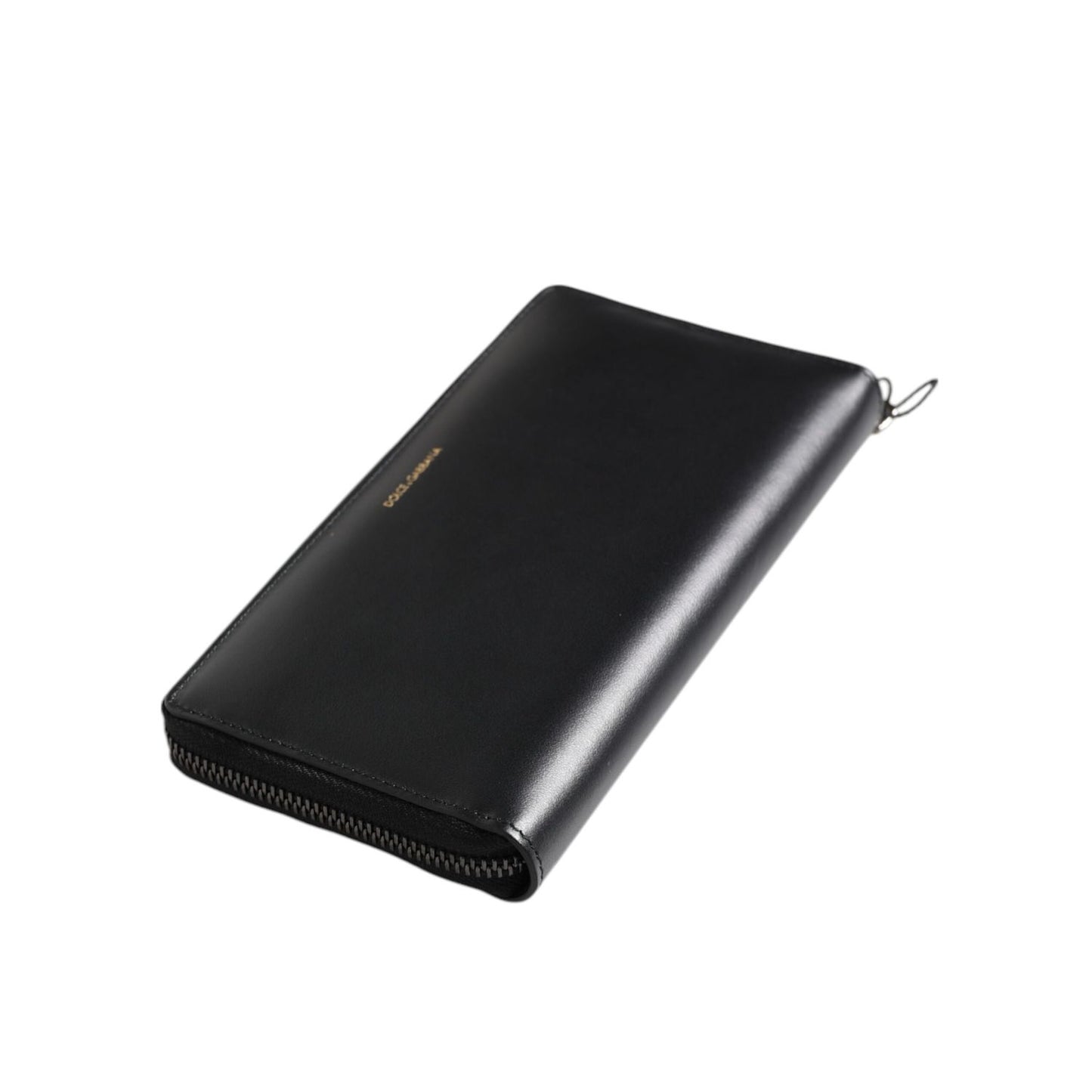 Dolce & Gabbana Black Blue Exotic Leather Embossed Continental Wallet Dolce & Gabbana