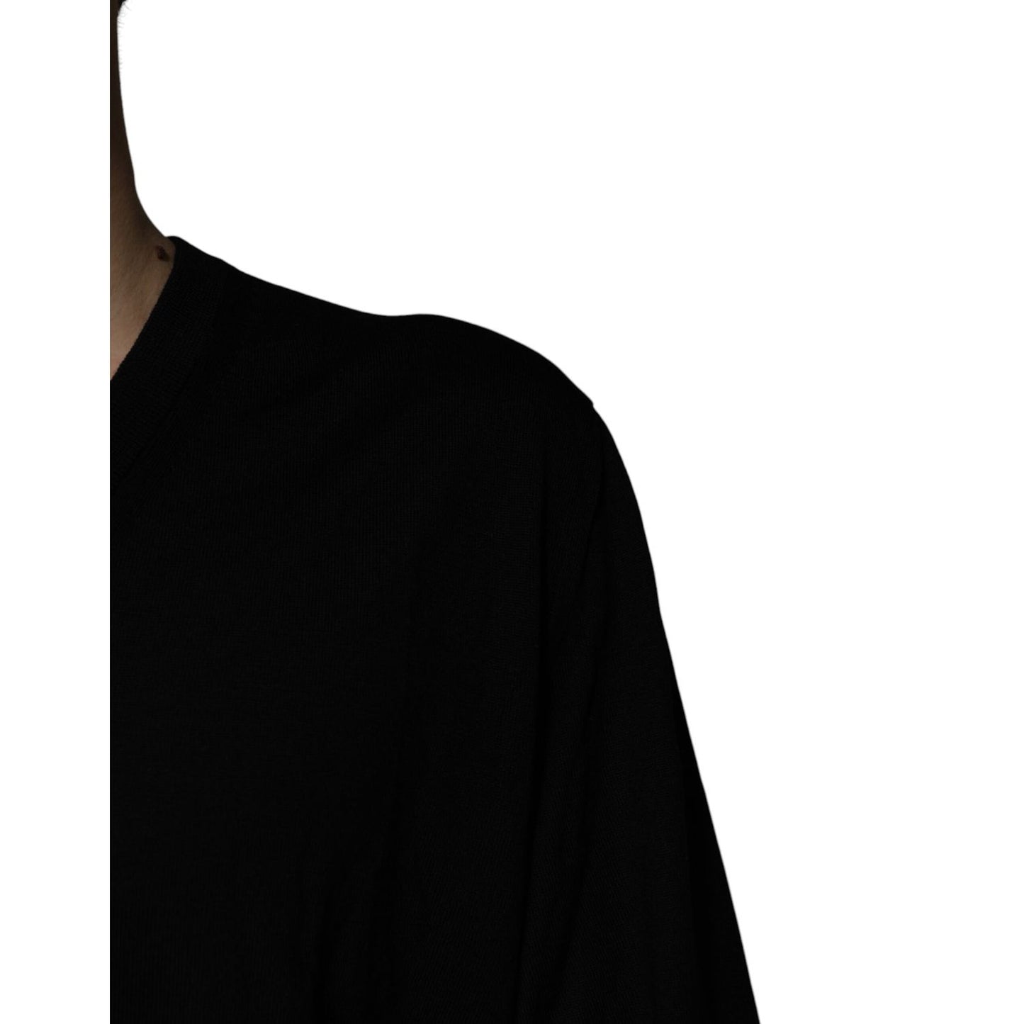 Dolce & Gabbana Black Camouflage V-neck Pullover Sweater Dolce & Gabbana