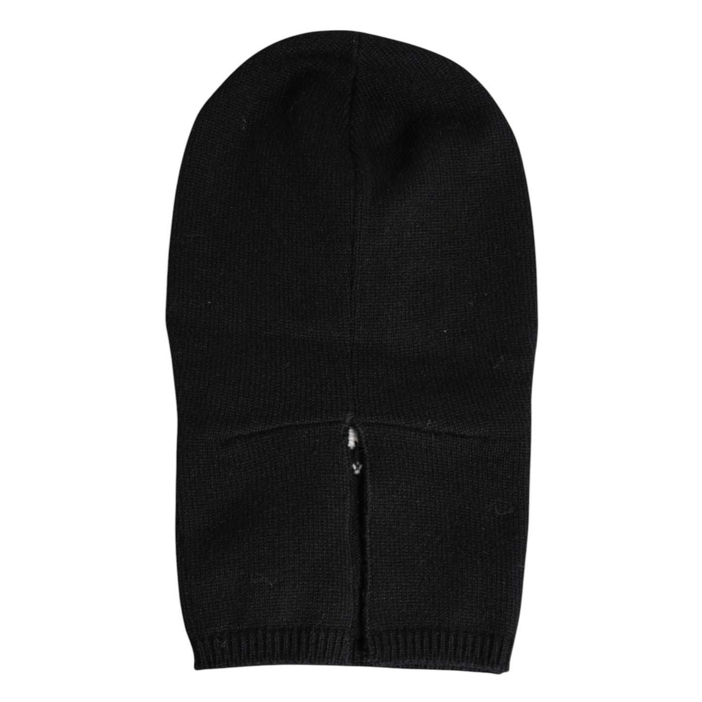 Dolce & Gabbana Black Cashmere Knitted Ski Mask Balaclava Hat