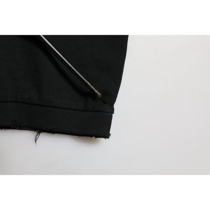 Dolce & Gabbana Black Cotton Graphic Print PoloShirt T-shirt