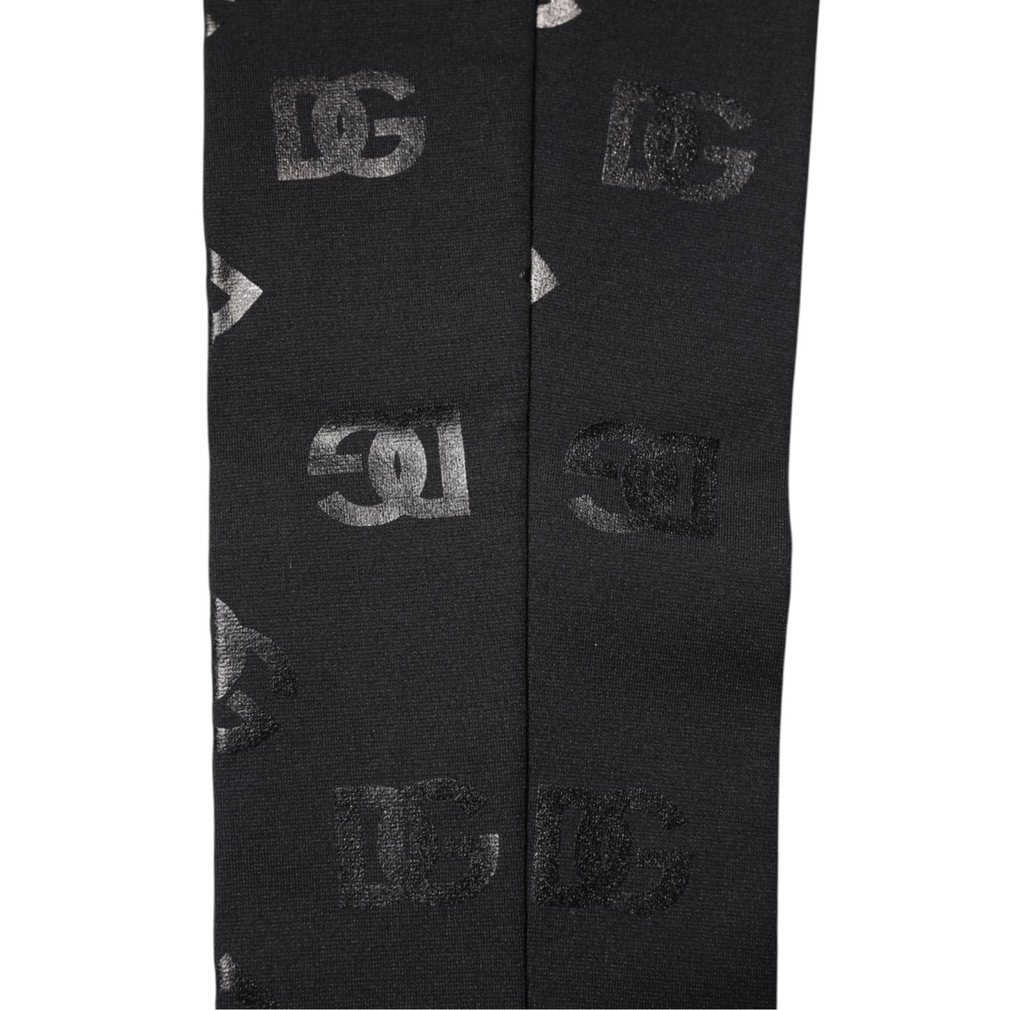 Dolce & Gabbana Black DG Logo Monogram Wool Stretch Arm Sleeves Dolce & Gabbana
