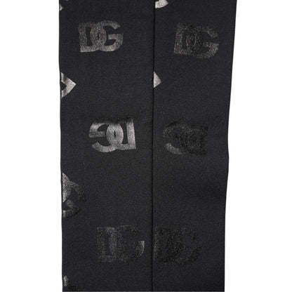 Dolce & Gabbana Black DG Logo Monogram Wool Stretch Arm Sleeves Dolce & Gabbana