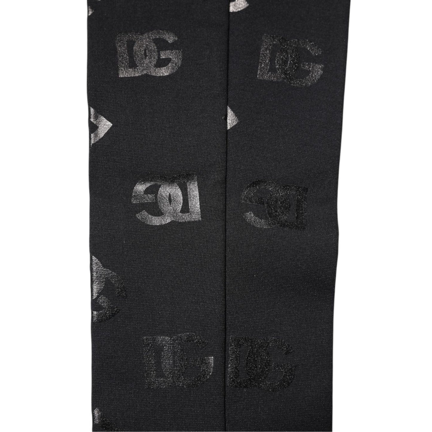Dolce & Gabbana Black DG Logo Monogram Wool Stretch Arm Sleeves Dolce & Gabbana
