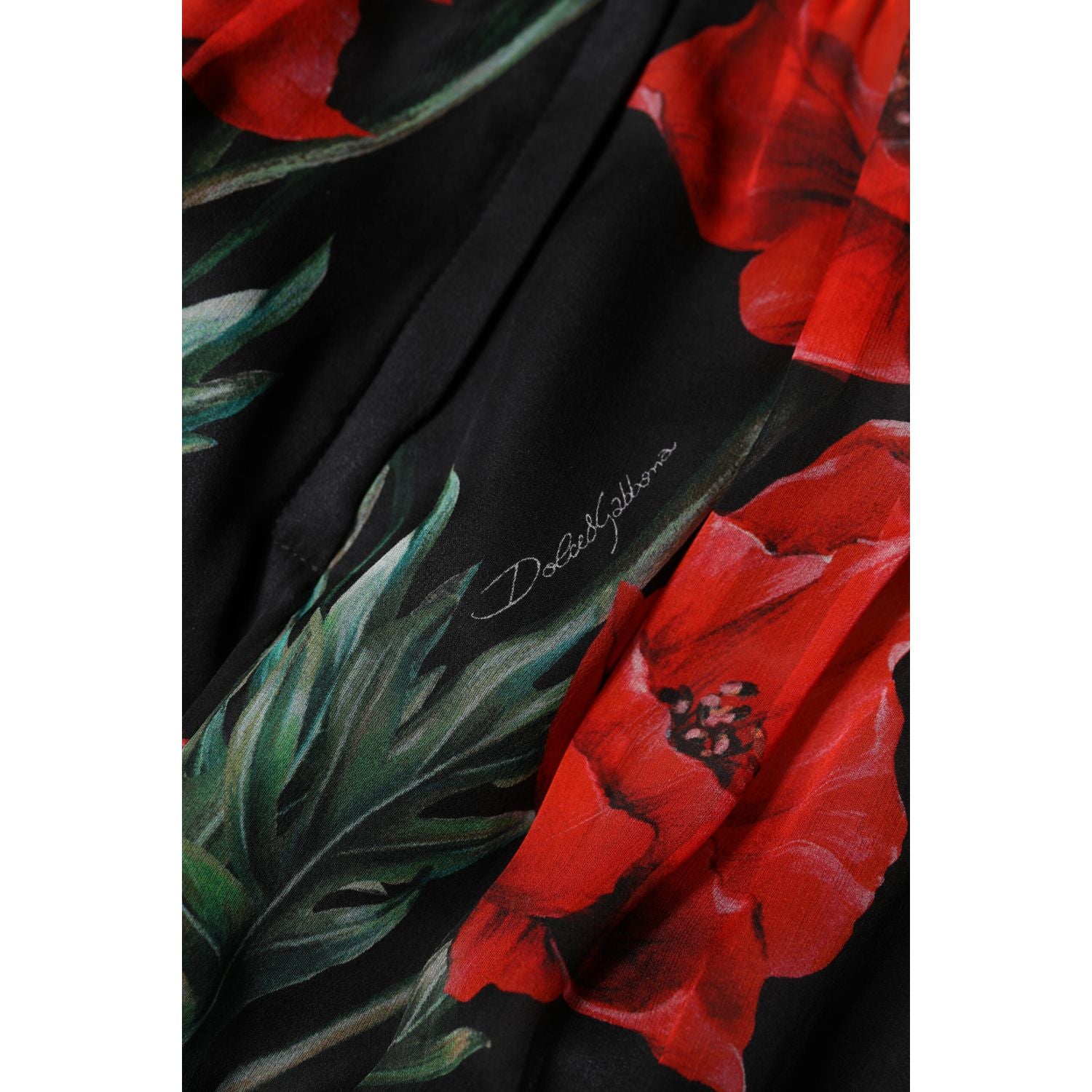 Dolce & Gabbana Black Floral High Waist Women Hot Pants Shorts